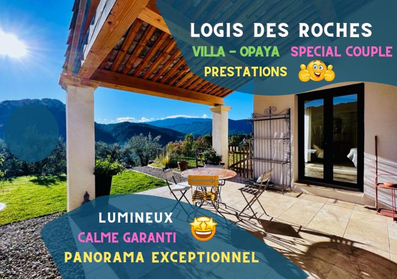 Logis Des Roches - 3 Villas Vue Exceptionnelle - Le Petit Chevalet, Le Grand Sabouillon & La Villa Opaya Buis-les-Baronnies Ngoại thất bức ảnh
